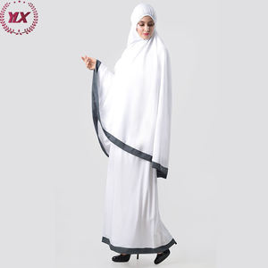 Vente en gros de femmes musulmanes islamiques Abaya ample Dubai Khimar Long Hijab <span class=keywords><strong>Jilbab</strong></span> Ensemble de prière Robe de prière - Product Image 3