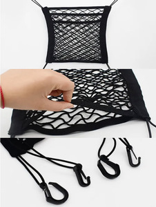 Đen Polypropylene xe lưu trữ <span class=keywords><strong>net</strong></span> với 4mm dây đàn hồi tất cả xung quanh cắt dịch vụ có sẵn - Product Image 5