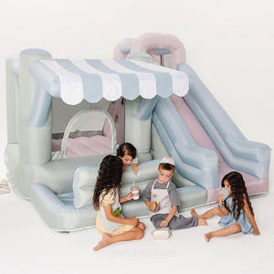 Casa de rebote de PVC comercial para interiores y exteriores, castillo hinchable pequeño con tobogán, Mini Casa de salto, gorila inflable para fiesta - Product Image 2