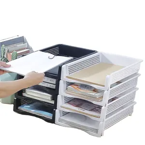 Shunxing Hot Sell A5 Bestand Organizer Desktop Opslag Kantoor Organizer Stapelbaar Document Rack Multi-Layer Opslag Rack Bestand