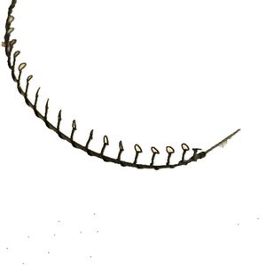 <b>Black</b> Full Tooth Metal <b>Headband</b> Alloy Baking Paint Unisex Daily Headdress - Product Image 5