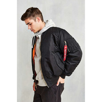 Blouson bomber de style américain pour hommes, coupe ample, style MA-1, vêtements d'hiver pour couples, col montant, fermeture éclair