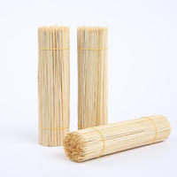 Brochettes de barbecue écologiques biodégradables en bambou, bâtonnets ronds en bambou pour pique-nique