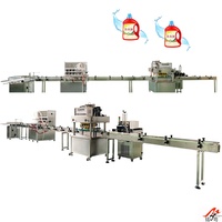 Machine de remplissage et de bouchage automatique de bouteilles chimiques électrique personnalisée avec pompe et moteur, ligne d'emballage haute précision