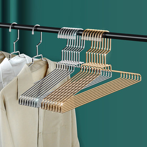 Stainless Steel Clothes Hanger 43cm 46cm Rectangle Hook Type Metal Hanger For Clothes Pants Ties Household Use - Product Image 1