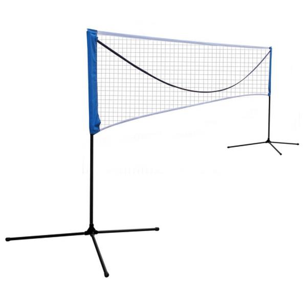 Portable Large Volleyball & Badminton Net with Carrying Bag and Stand/Frame 17FT Made in China