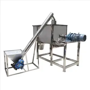 Factory wholesales 100 coffee flour spice mixer horizontal grain milling and mixer machine 2 ton double helix ribbon mixer