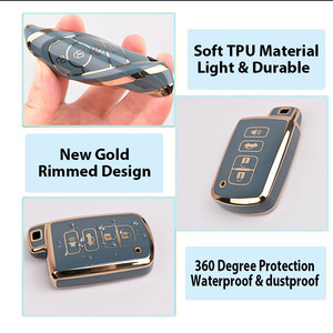 4-Nút Thông Minh <span class=keywords><strong>Key</strong></span> Fob Bìa Cho Toyota Camry & Rav 4 TPU Từ Xa Keyless Bảo Vệ Shell Tương Thích Chìa Khóa Xe Trường Hợp Phụ Kiện - Product Image 3