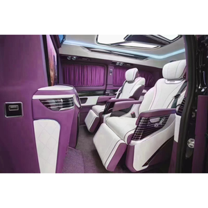 Siège de voiture Mercedes Vito avec éclairage ambiant en forme de flocon de neige gravé au laser, design ergonomique à dossier haut, siège de voiture premium à gravité zéro - Product Image 1