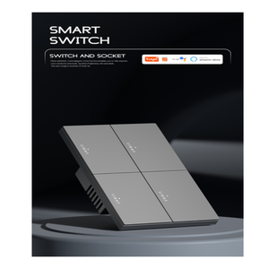 Bingoelec personnalisé PC 118*72mm mur intelligent gradateur rideau bouton poussoir travail à domicile avec Google Alexa lumière commutateurs américains - Product Image 3