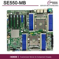 Carte mère de serveur double socket SE550-MB, compatible Xeon 1/2 Gen C621, 16 DIMM DDR4, 6xPCIe3.0, Quad Gigabit LAN, E-ATX, neuve en stock