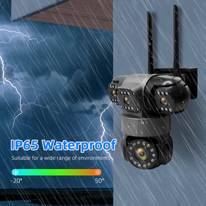 4 ống kính 4 màn hình 8MP Wifi Full HD 4K CCTV tầm nhìn ban đêm PTZ Mạng báo động an ninh âm thanh hai chiều-Camera vòm đa ống kính CMOS - Product Image 6