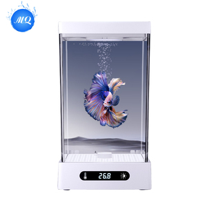 Mini aquarium avec éclairage LED automatique Aquariums Fish <span class=keywords><strong>Tank</strong></span> de bureau - Product Image 6