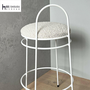 Ghế Bar chân cao hiện đại với tựa lưng Mở thiết kế ghế ăn nhà đơn giản cho bàn bếp đảo và thanh phân cao - Product Image 5