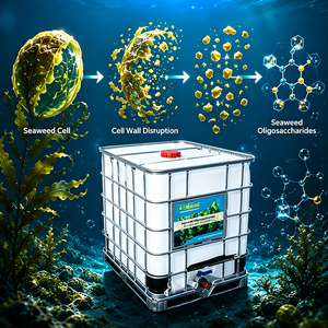 Oligosaccharides d'algues (AOS) – Extrait d'algues brunes – Biostimulant liquide – Biofertilisant pour améliorer la tolérance au stress abiotique - Product Image 3