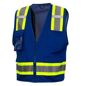 Chaleco de Seguridad Industrial Ligero de Talla Grande con Diseño Personalizado de Alto Rendimiento, Alta Visibilidad, Reflectante y Certificado CE - Product Image 2