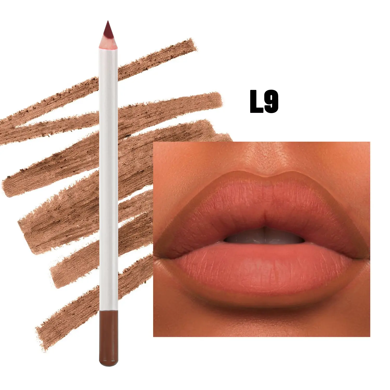 Crayon à lèvres en bois à ingrédients naturels, vente en gros, crème imperméable à l'eau, marque privée