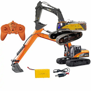 Huina 1551 Long <span class=keywords><strong>bras</strong></span> RC pelle <span class=keywords><strong>hydraulique</strong></span> 2.4GHz 1/14 15CH télécommande pelle camion Construction véhicule - Product Image 1