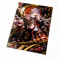 Affiches d'art personnalisées en feuille d'or, posters en papier, goodies de merchandising de jeux/films/anime, illustrations fanart sur carton 350 g/m², affiches d'exposition