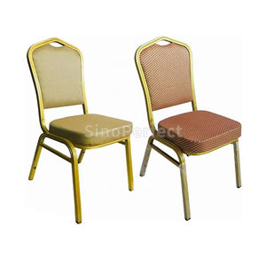 Sillas de Banquete Modernas de Metal para Alquiler al por Mayor, Sillas Apilables para Bodas, Eventos, Banquetes, Iglesias, Hoteles, Sillas Doradas para Banquetes de China - Product Image 1