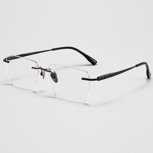 69047 montatura senza montatura Super leggera da uomo in puro titanio per occhiali ottici all'ingrosso della fabbrica di alta qualità - Product Image 2