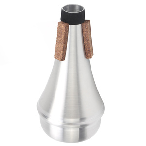 Sourdine droite pour <span class=keywords><strong>trompette</strong></span> en alliage d'aluminium argenté, accessoire d'entraînement pour instrument <span class=keywords><strong>de</strong></span> musique - Product Image 4