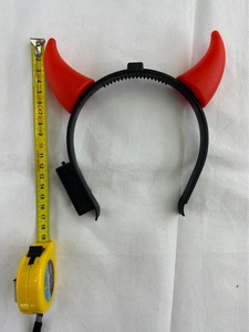 Serre-tête personnalisé phosphorescent avec cornes de diable rouges lumineuses à LED pour Halloween, fêtes, concerts, bars et Noël - Product Image 2