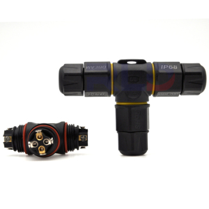 Connettore Impermeabile IP68 per Cavi Elettrici, Adattatore Terminale a 4 e <span class=keywords><strong>3</strong></span> Pin - Product Image 1