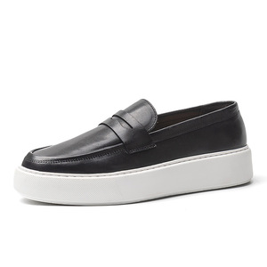 Zapatos de Hombre de Cuero de Caballo OEM, Mocasines Retro de Suela Gruesa, Personalizados, de Cuero Genuino de Alta Gama, Estilo Casual - Product Image 2