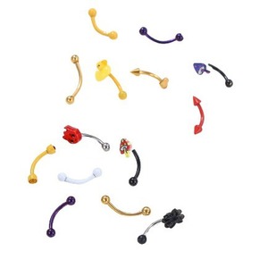 Piercing de Ceja con Diseño de Araña, Hongo o Pato, en Acero Inoxidable 316L, Joyería Decorativa Moderna, Redonda, Puntiaguda y Cónica - Product Image 4