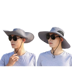 Fulishu Men's Wide Brim Sun <b>Hat</b> One Size Breathable Fisherman <b>Hat</b> With Neck Protector For Outdoor Fishing And <b>Summer</b> Protection - Product Image 1
