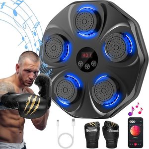 Appareil d'entraînement de <span class=keywords><strong>boxe</strong></span> électronique intelligent mural avec cible LED Bluetooth pour la vitesse de réaction, le <span class=keywords><strong>cardio</strong></span> et l'<span class=keywords><strong>exercice</strong></span> à domicile - Product Image 1