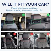 Coussin de Voyage Ergonomique en Mousse à Mémoire de Forme pour Voiture, Réglable, Amovible et Lavable, pour Enfants et Adultes
