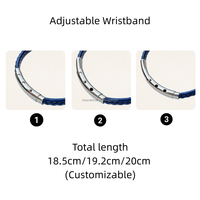 Bracelet en cuir véritable en coquille de noix de coco NFC, fermoirs en acier inoxydable réglables, bracelet de bijoux, contrôle d'accès 13,56 MHz, cadeau