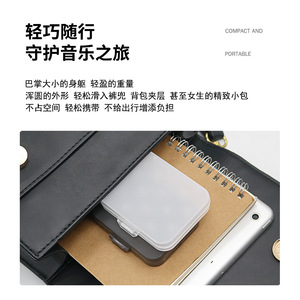 Transparent Semi Transparent Black PP Earphone Storage <b>Box</b> With Silicone Tips <b>Memory</b> Foam Anti Lost Portable Case For Headphones - Product Image 5