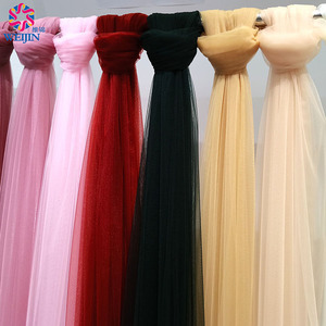 حجاب شبكي من النايلون 18 جم مزود بنسيج شبكي من قماش التل 15D قماش شبكي منسوج كهربي لتزيين حفلات الفتيات - Product Image 6