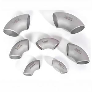 Asme B16.9 304 304l baja anti karat, pipa las bokong Bw Stainless Steel 1 "2" tanpa jejak 1/2 Radius pendek 90 derajat - Product Image 3