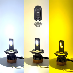 Lampu Depan LED Tiga Warna Remote Gratis untuk Semua Mobil Kompatibel dengan Suzuki Teana untuk Honda untuk Toyota untuk BMW untuk Nissan Mazda - Product Image 1