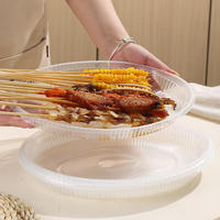 Assiettes jetables ovales pour la maison, les banquets et l'extérieur, vente en gros pour restaurants, ensembles complets