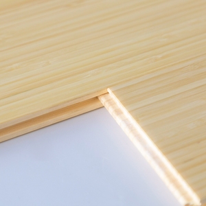 Usine Vente EasyLock T & G Colle Installation Solide UV Enduit 12mm Mat Naturel Vertical Brin Tissé Bambou Plancher Salon - Product Image 2