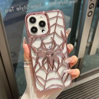 Coque de téléphone antichoc en TPU Spider de refroidissement de luxe haut de gamme OEM pour 17 & 16 Pro Max avec poignée de téléphone