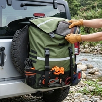 Sac de rangement pour pneu de secours conçu pour la durabilité avec matériau résistant aux intempéries pour les aventures tout-terrain 4x4, conception de sangle renforcée