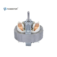 Moteur électrique à pôles ombragés monophasé en cuivre ou en aluminium personnalisé de 5816 mm pour ventilateur d'évacuation de cuisine commerciale, ventilateurs, moteurs