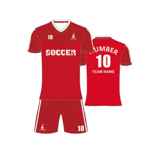 カスタムサッカージャージーシャツユニフォームスポーツウェアセット新しいデザインチームトレーニングサッカーユニフォームキットセット