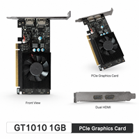 Tarjeta Gráfica de Bajo Perfil GT1010 de 1GB, Compatible con Kylin UOS, Loongson, FT, CPU AMD, Xinchuang, GPU para PC de Oficina