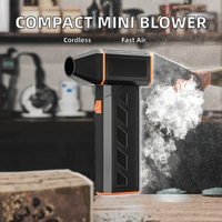 Desain Terbaru Mini Blower Kompak 4000mAh Motor Tanpa Sikat Kecepatan Tinggi 250mph DIY Alat Peniup Udara Kelas Industri untuk Penggunaan Rumah Tangga