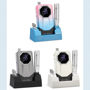 Kit de máquina de taladro de <span class=keywords><strong>uñas</strong></span> profesional de 45000RPM, <span class=keywords><strong>lima</strong></span> de <span class=keywords><strong>uñas</strong></span> eléctrica portátil recargable <span class=keywords><strong>para</strong></span> manicura, <span class=keywords><strong>uñas</strong></span> acrílicas con soporte - Product Image 5