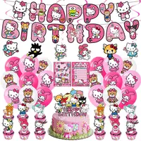 Kirby Kawaii The New Cartoon Cake Decoration Banner Balloon Party