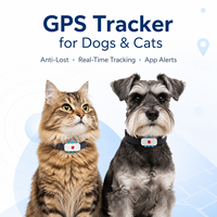 Rastreador GPS 4G Impermeable para Mascotas, Collar para Perros con Alerta de Posición en Tiempo Real, Geocerca, Registro de Salud y Pasos, Localizador de Rutas Históricas