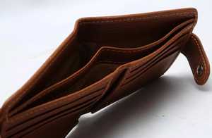 Modern Men's Leather Wallet European Style Ultra Fine Leather <b>Slim</b> Long Wallet Corporate Business <b>Storage</b> Function - Product Image 2
